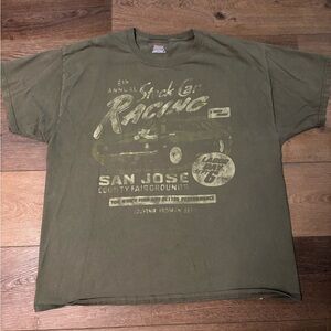 Hanes Olive Graphic Tee